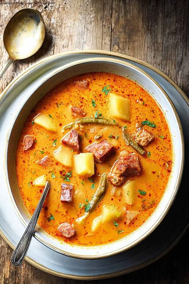 Spanish Potato Soup with Chorizo