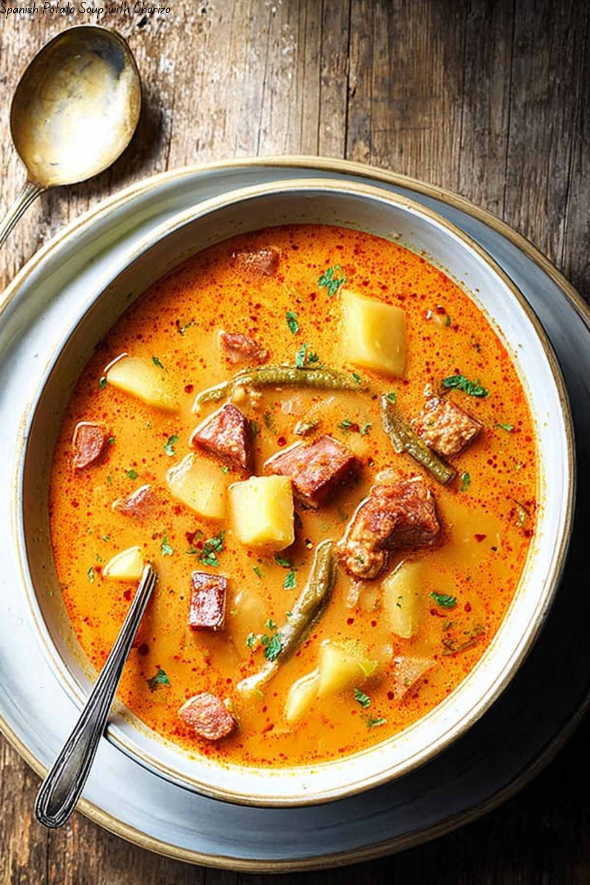 Spanish Potato Soup with Chorizo