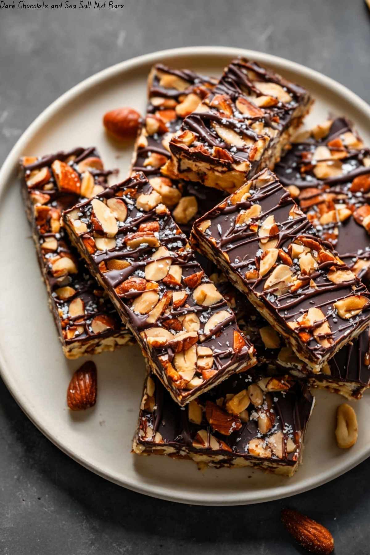 Dark Chocolate and Sea Salt Nut Bars