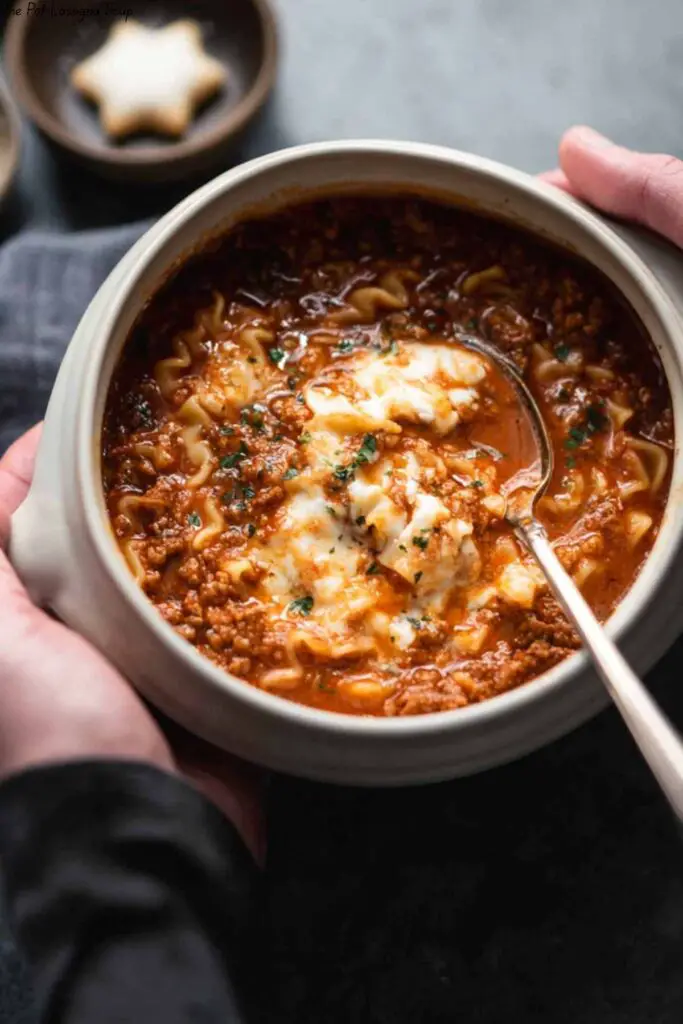 One Pot Lasagna Soup