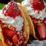 Strawberry Crunch Cheesecake Tacos