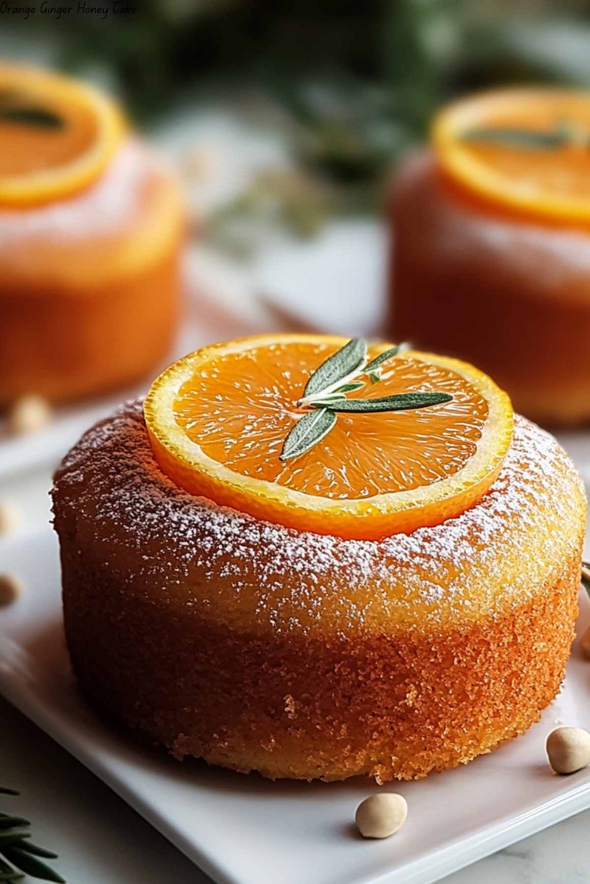 Orange Ginger Honey Cake