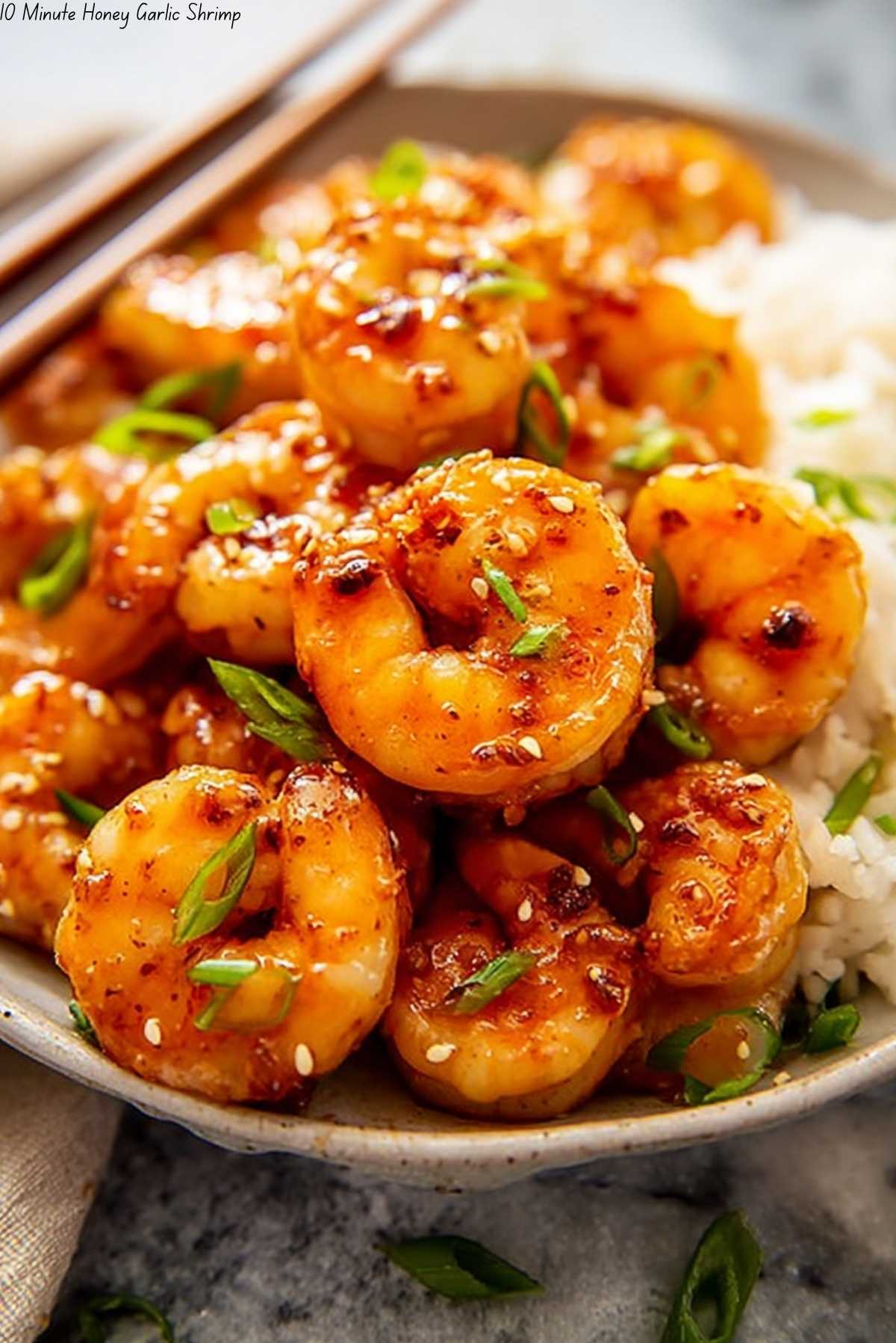 10 Minute Honey Garlic Shrimp