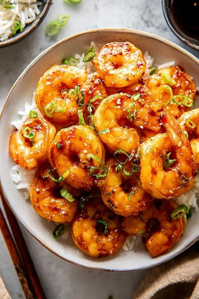 10 Minute Honey Garlic Shrimp