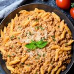 High Protein Creamy Beef Pasta