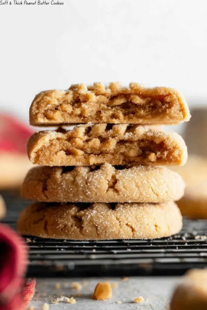 Soft & Thick Peanut Butter Cookies