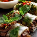 Thai Basil Beef Rolls