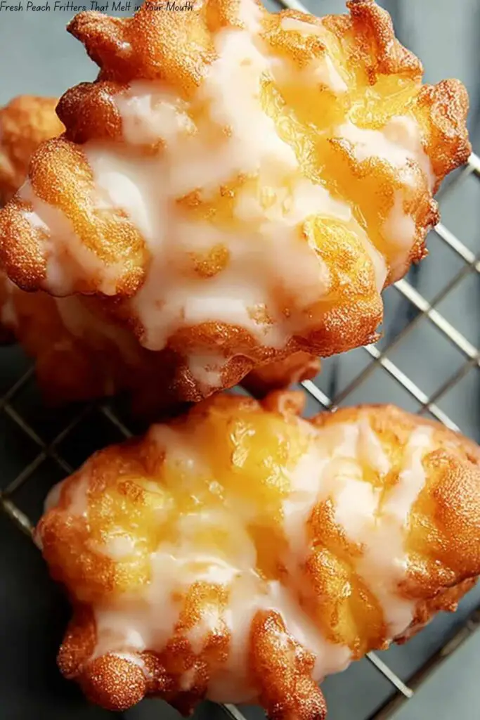 Fresh Peach Fritters That Melt in Your Mouth