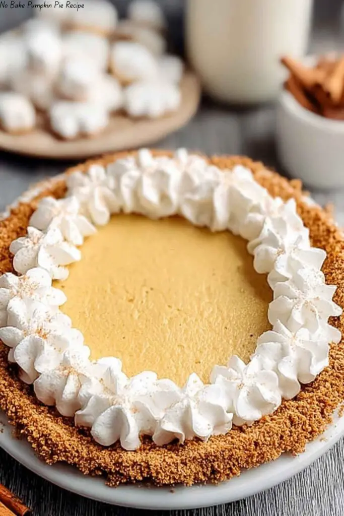No Bake Pumpkin Pie Recipe