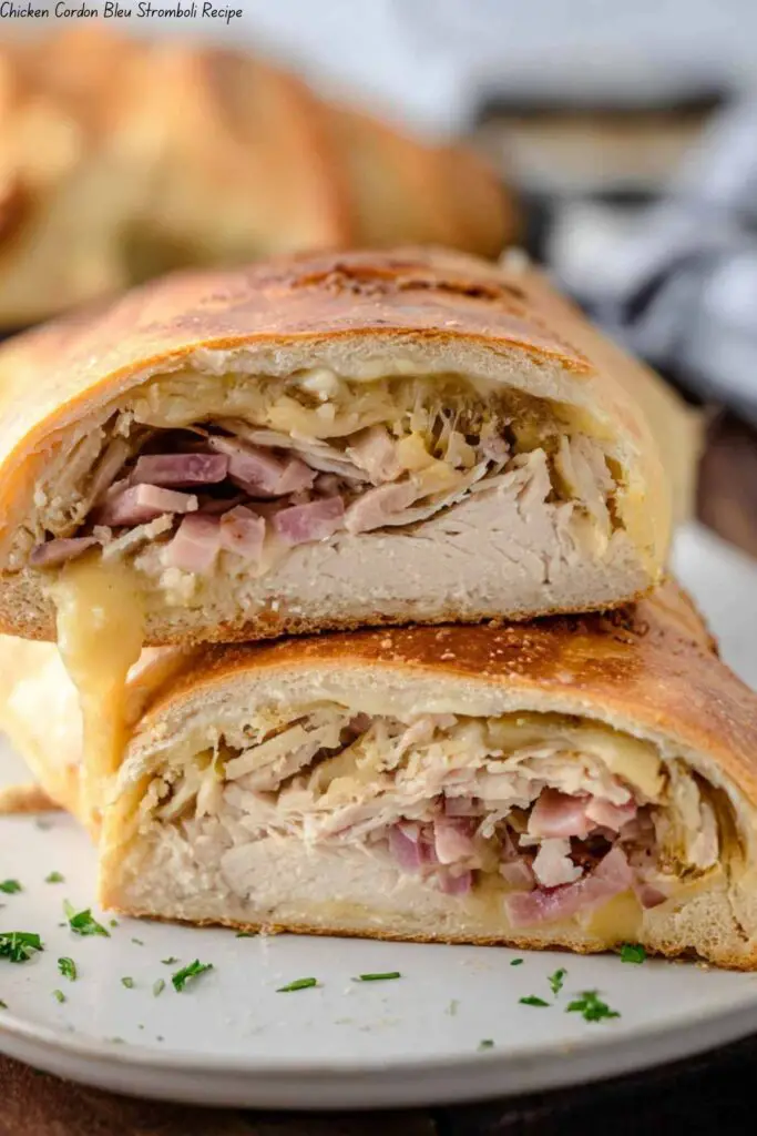 Chicken Cordon Bleu Stromboli Recipe