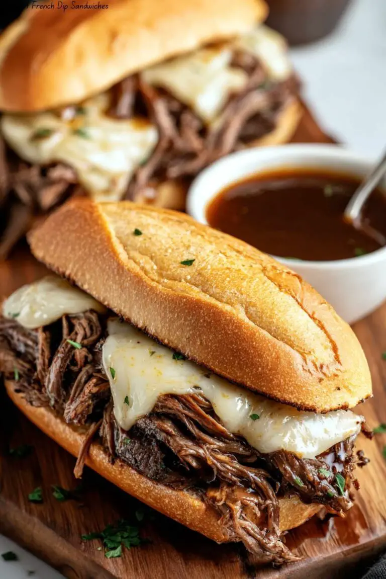 Crockpot French Dip Sandwiches