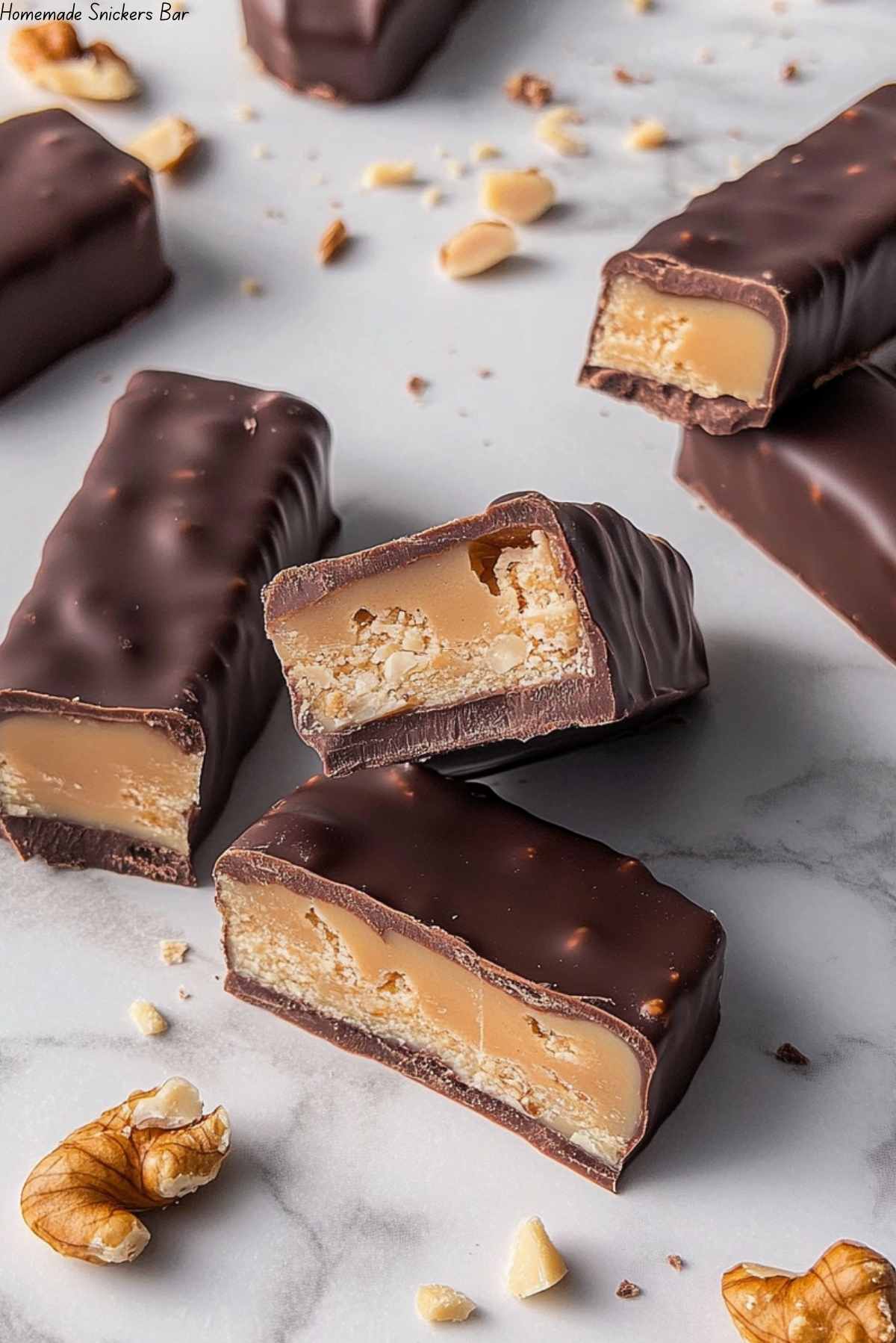 Homemade Snickers Bar