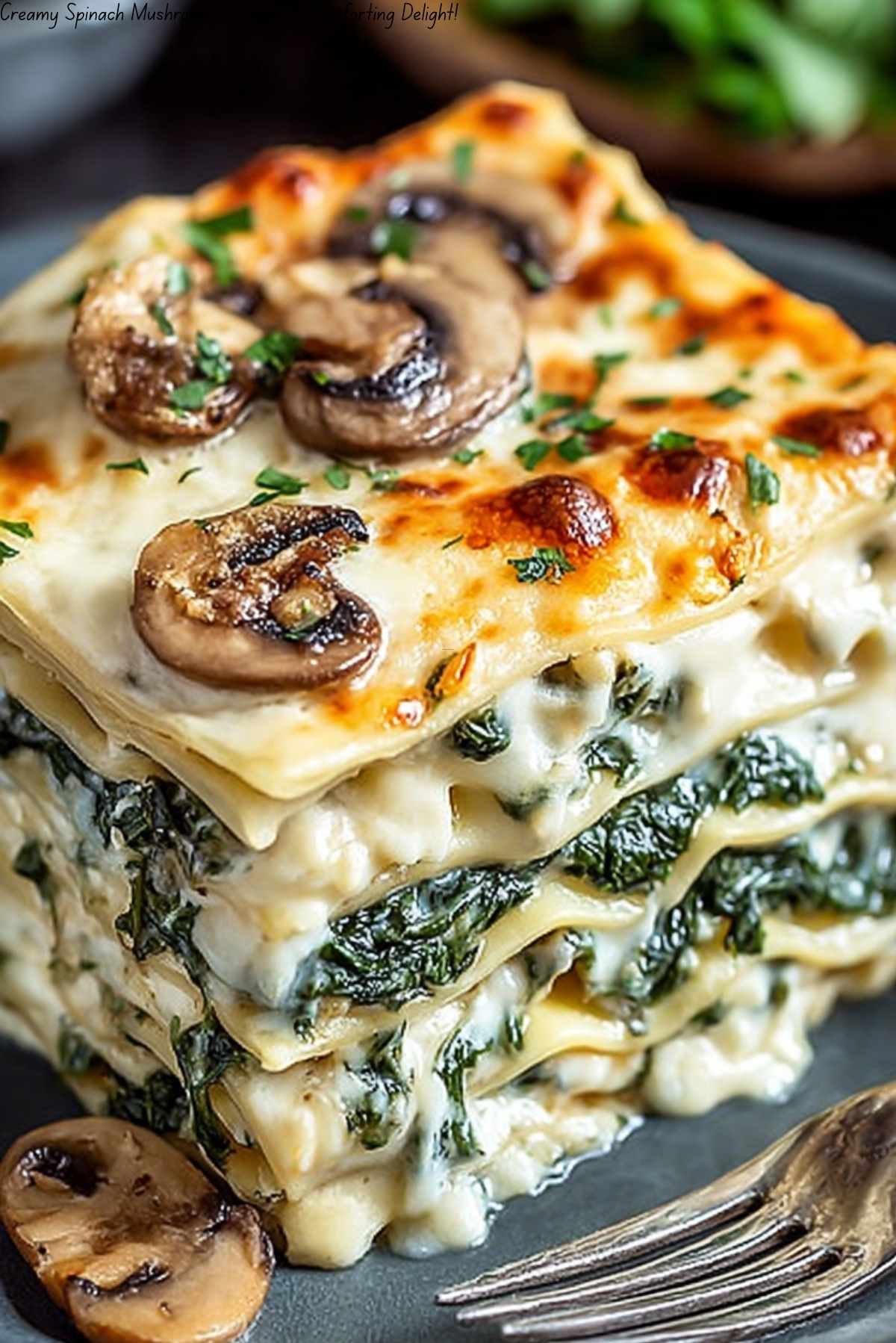 Creamy Spinach Mushroom Lasagna: A Comforting Delight!