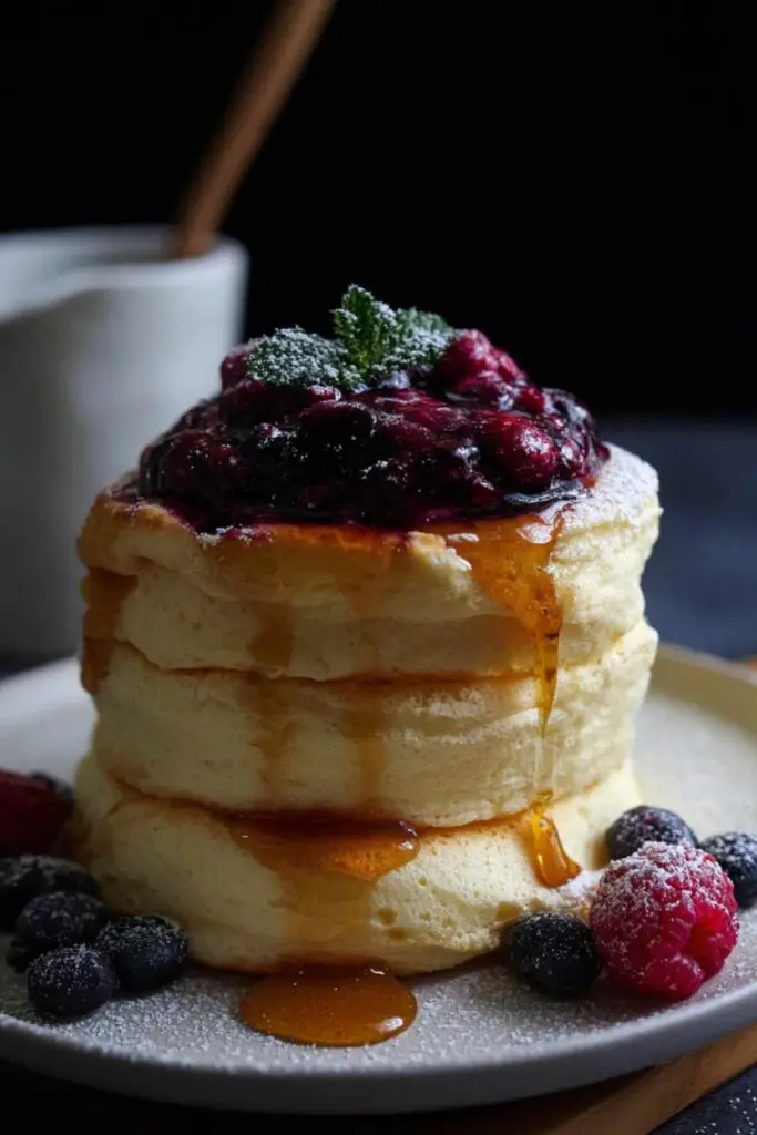 Fluffy Japanese Soufflé Pancakes