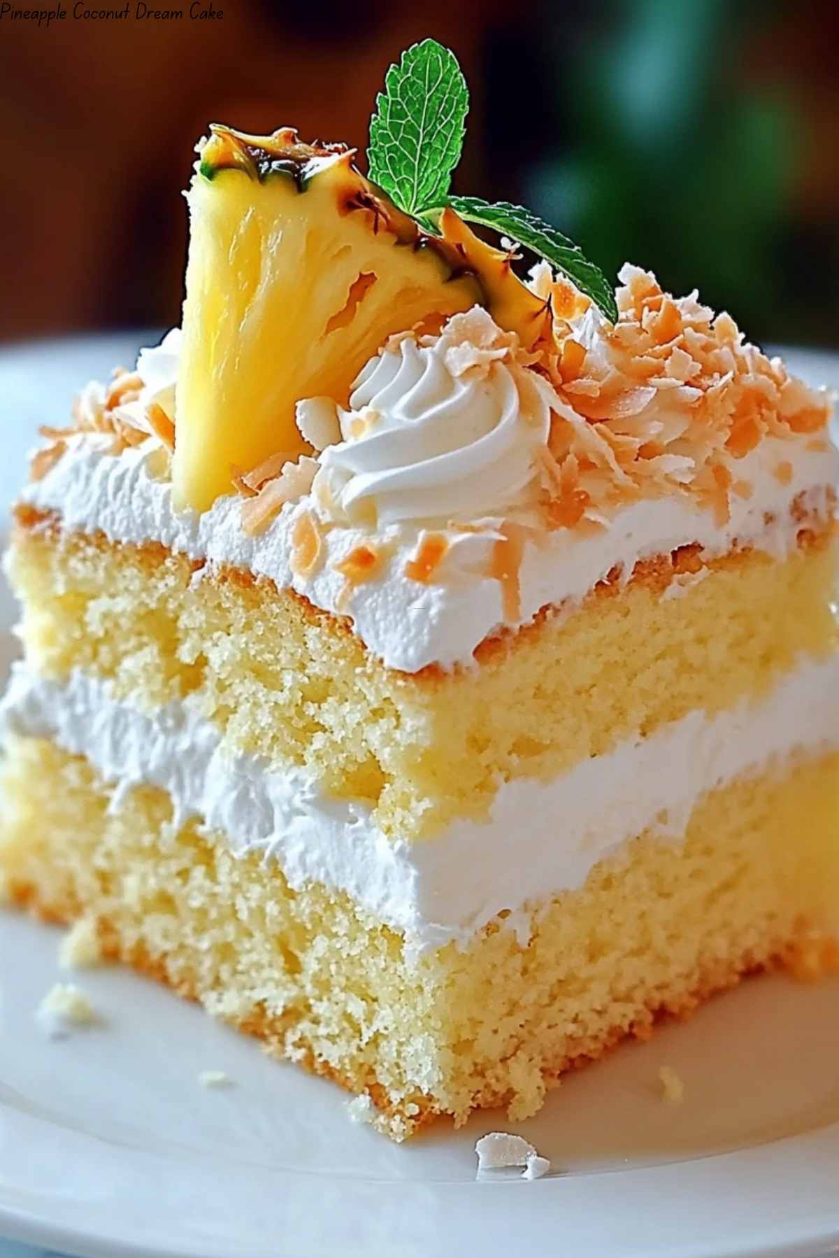 Pineapple Coconut Dream Cake