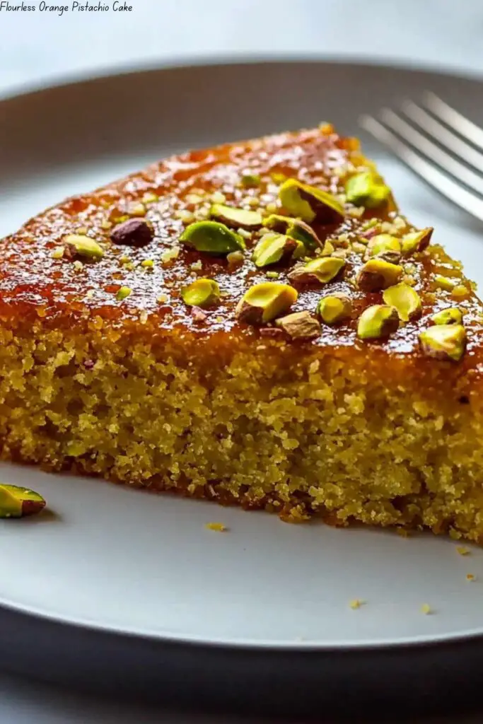 Flourless Orange Pistachio Cake