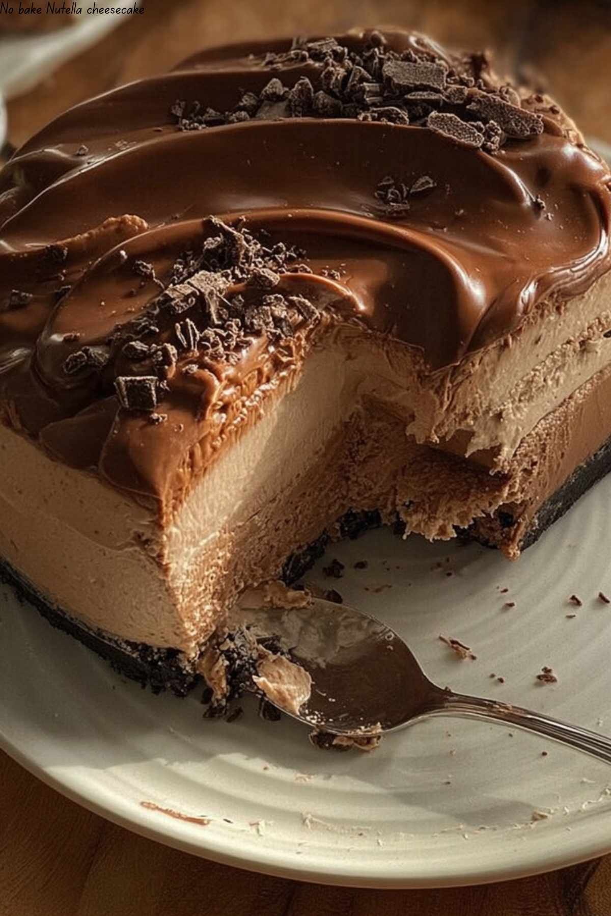 No bake Nutella cheesecake