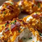 Cream cheese and bacon stuffed Doritos chicken 5 Cream cheese and bacon stuffed Doritos chicken