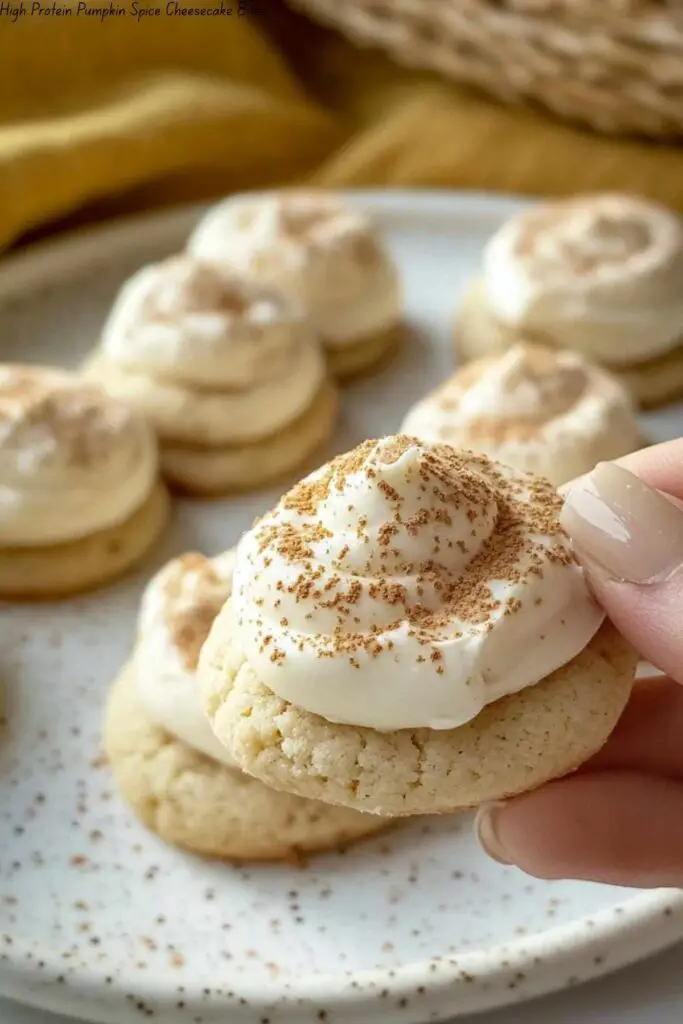 High Protein Pumpkin Spice Cheesecake Bites