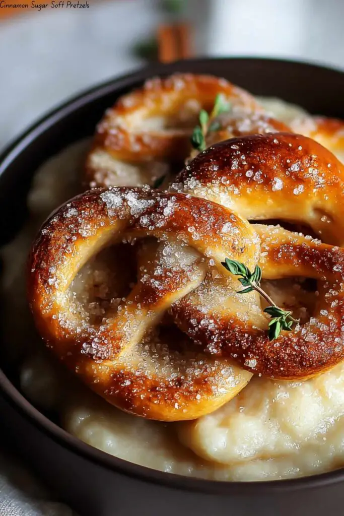 Cinnamon Sugar Soft Pretzels