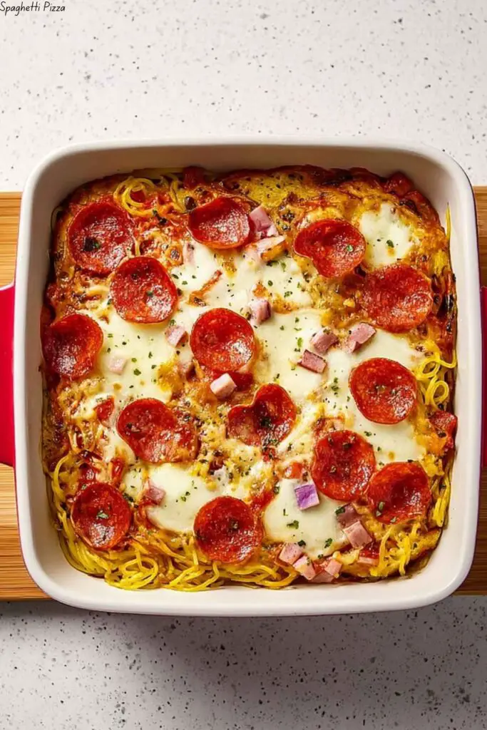 Spaghetti Pizza