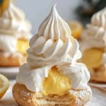 Light choux pastries filled with lemon cream 5 Light choux pastries filled with lemon cream