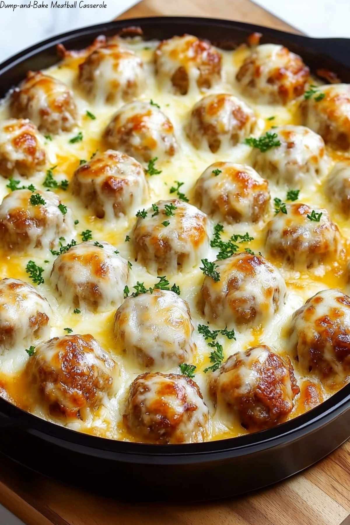 Dump-and-Bake Meatball Casserole