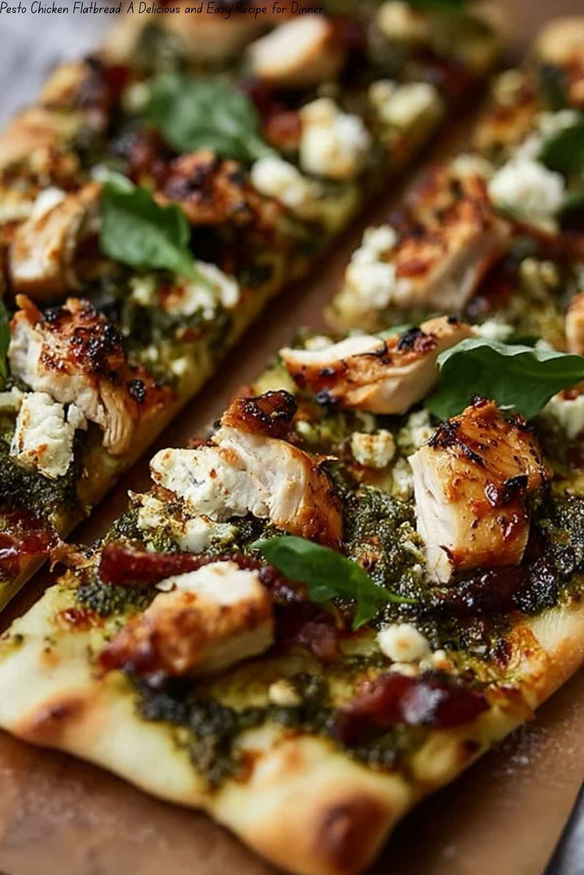 Pesto Chicken Flatbread: A Delicious and Easy Recipe for Dinner