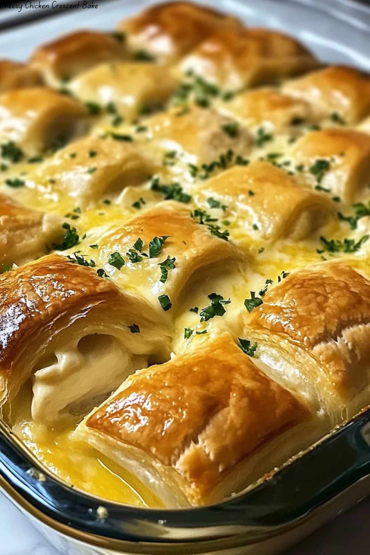 Cheesy Chicken Crescent Bake