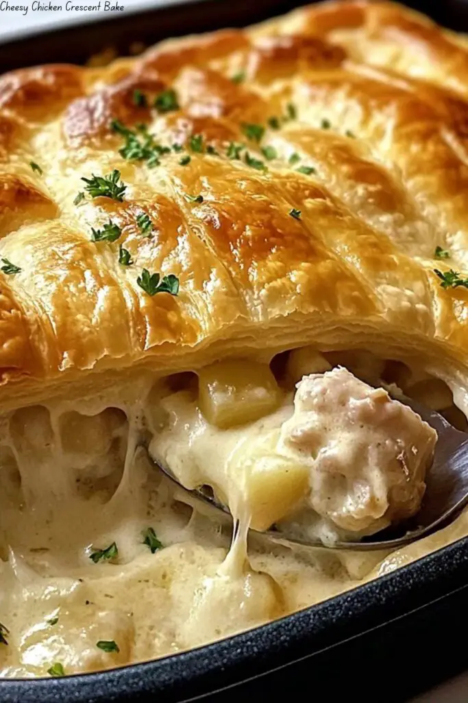 Cheesy Chicken Crescent Bake