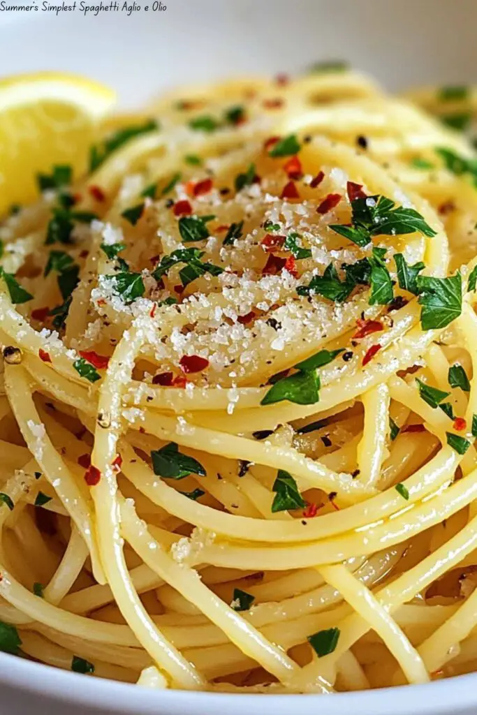 Summer’s Simplest Spaghetti Aglio e Olio