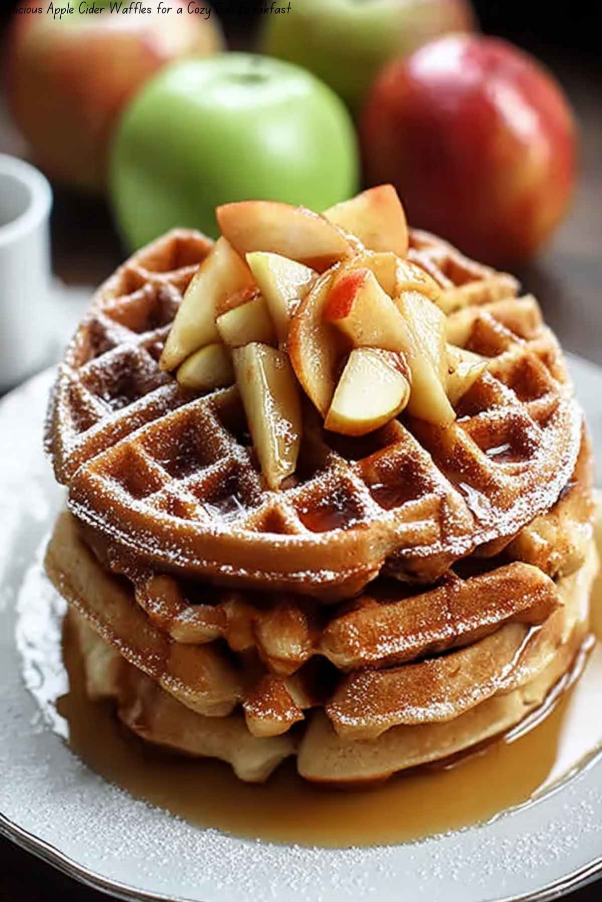 Delicious Apple Cider Waffles for a Cozy Fall Breakfast