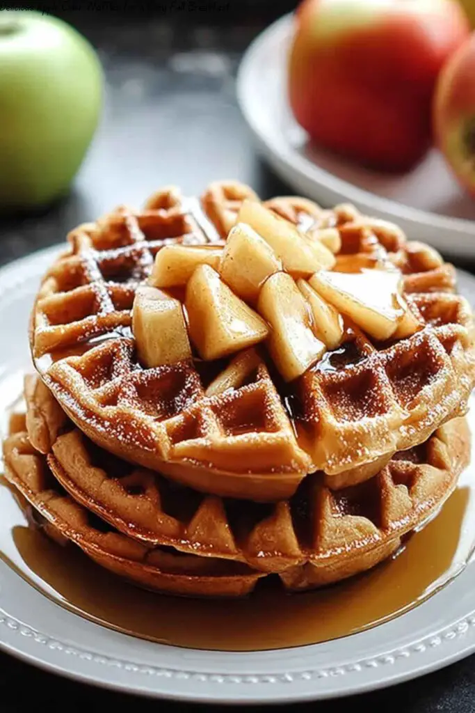 Delicious Apple Cider Waffles for a Cozy Fall Breakfast