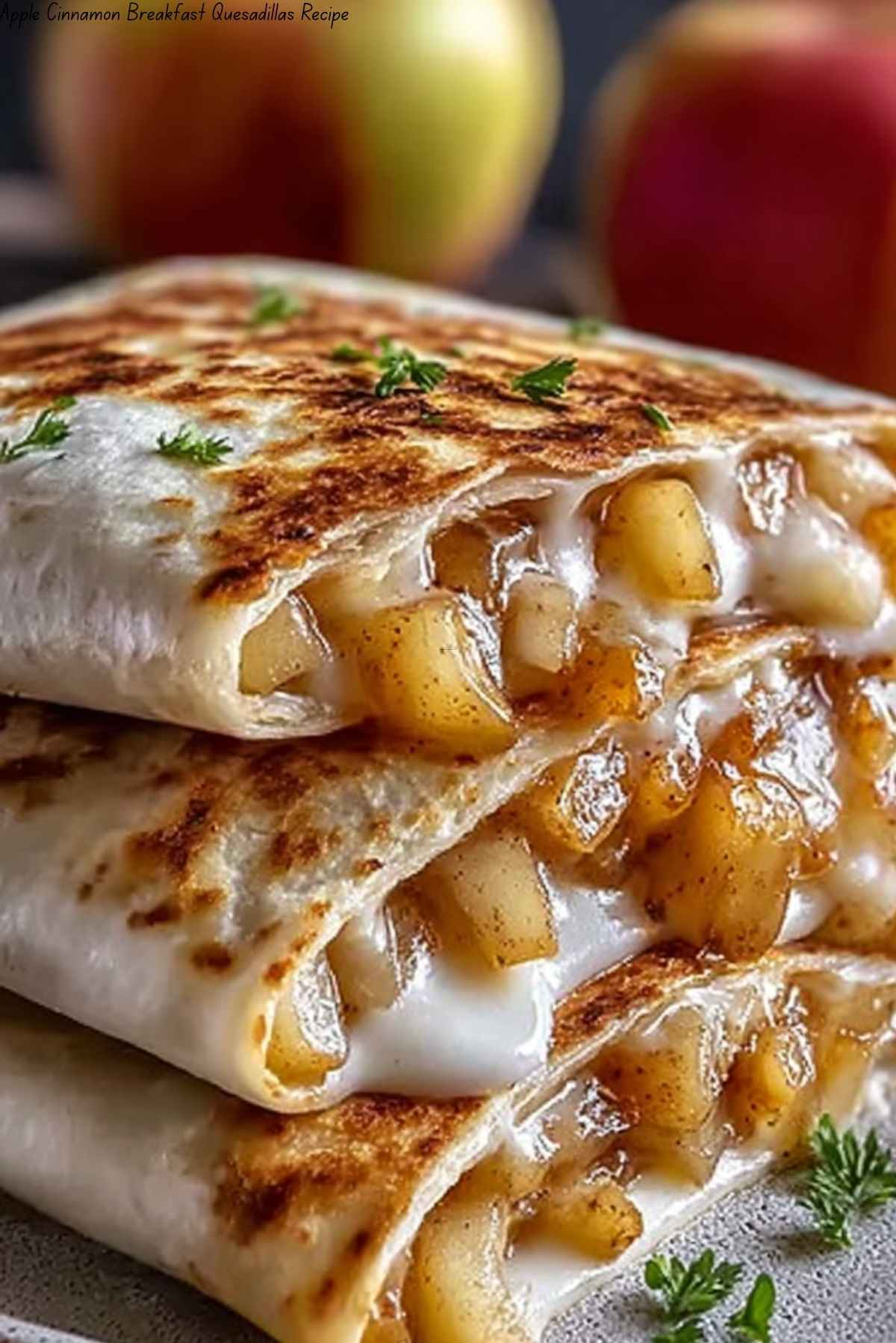 Apple Cinnamon Breakfast Quesadillas Recipe