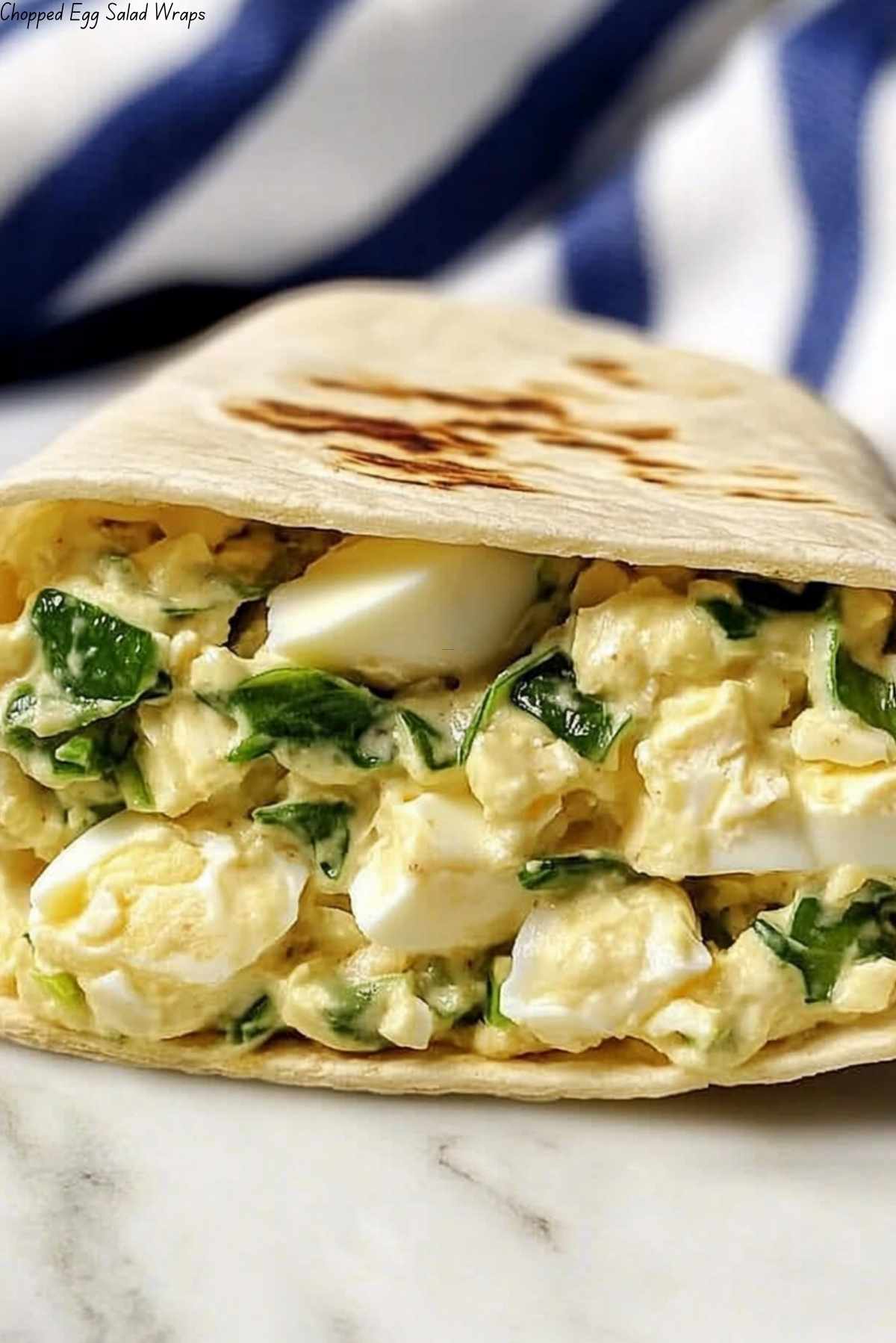 Chopped Egg Salad Wraps