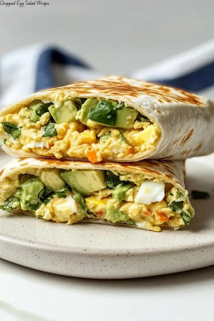 Chopped Egg Salad Wraps