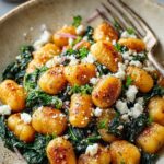 Crispy Gnocchi With Spinach And Feta 5 Crispy Gnocchi With Spinach And Feta