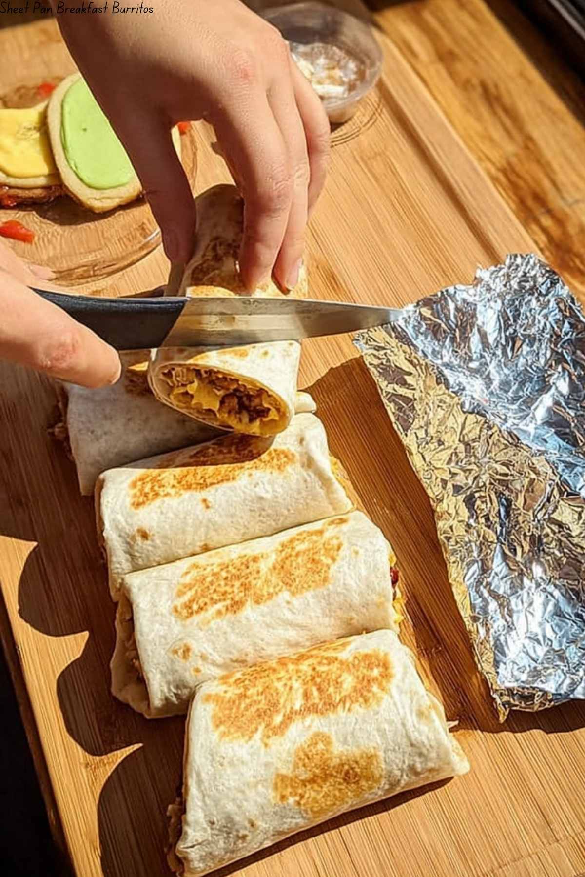 Sheet Pan Breakfast Burritos