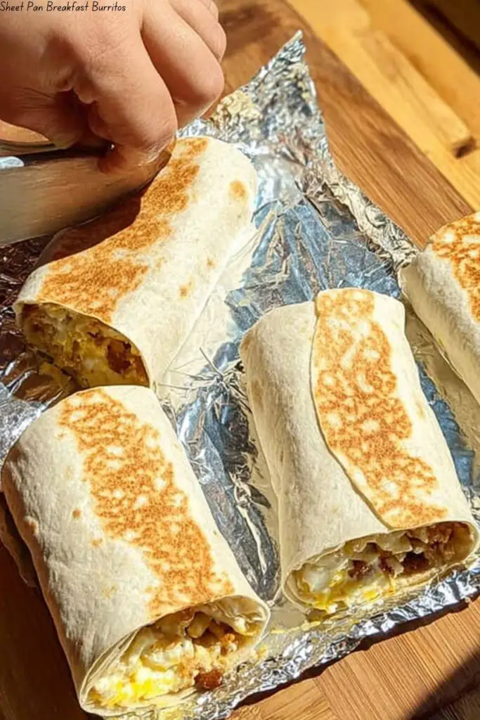 Sheet Pan Breakfast Burritos