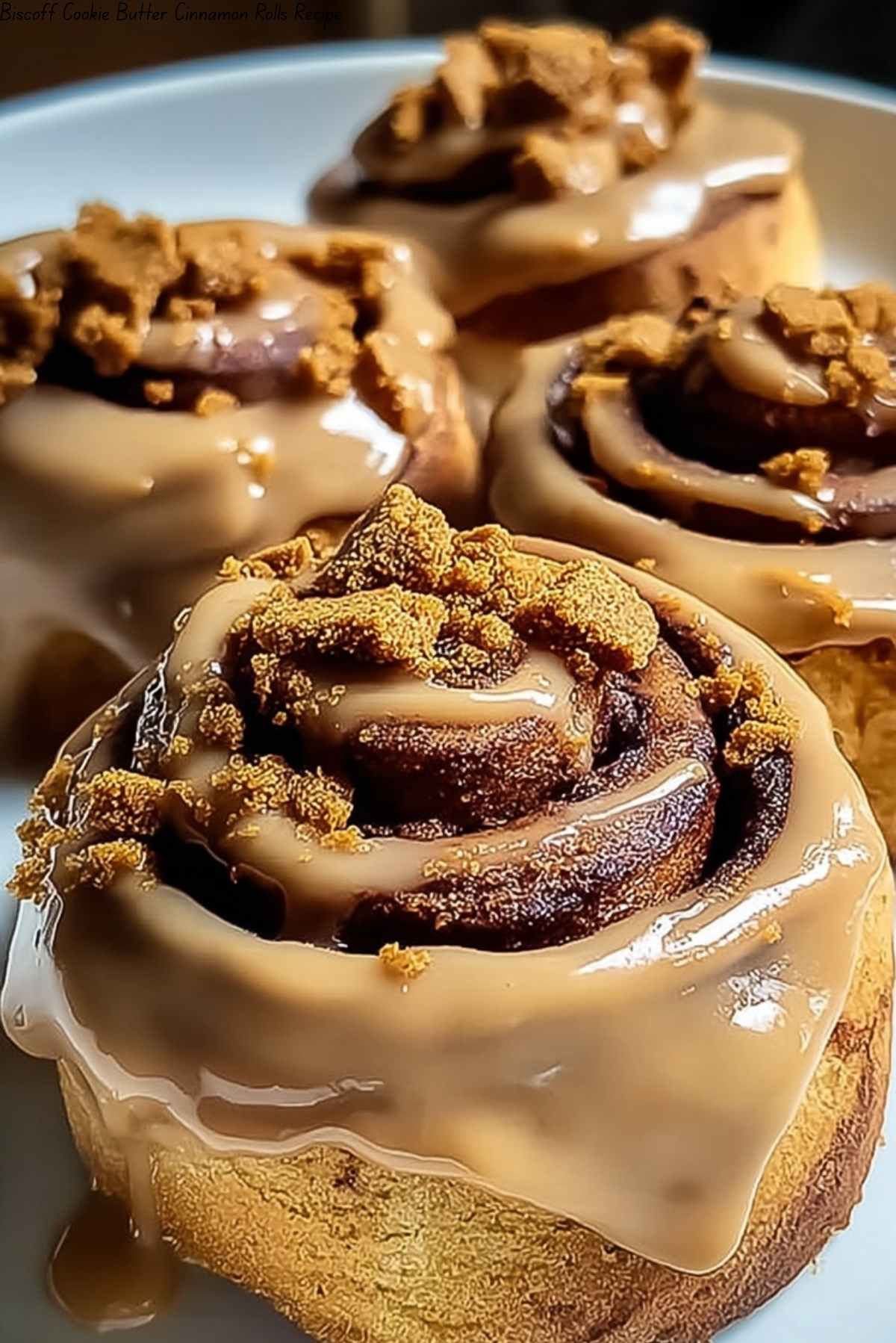 Biscoff Cookie Butter Cinnamon Rolls Recipe