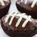 Fudgy Football Brownies 5 Fudgy Football Brownies