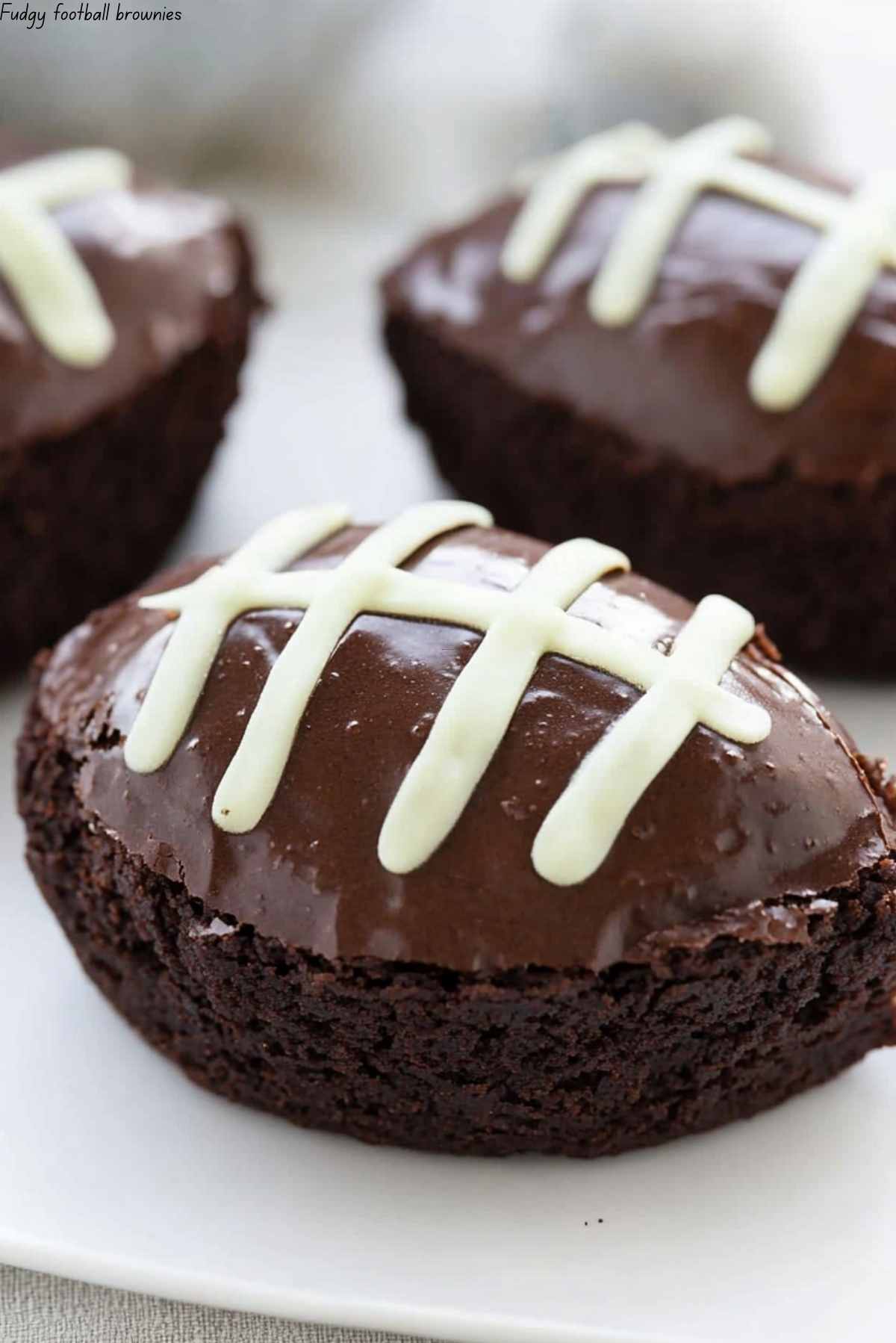 Fudgy Football Brownies
