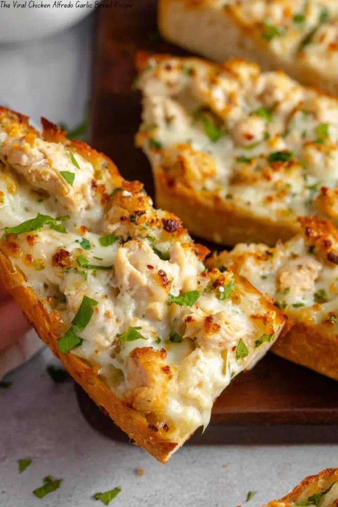The Viral Chicken Alfredo Garlic Bread Recipe