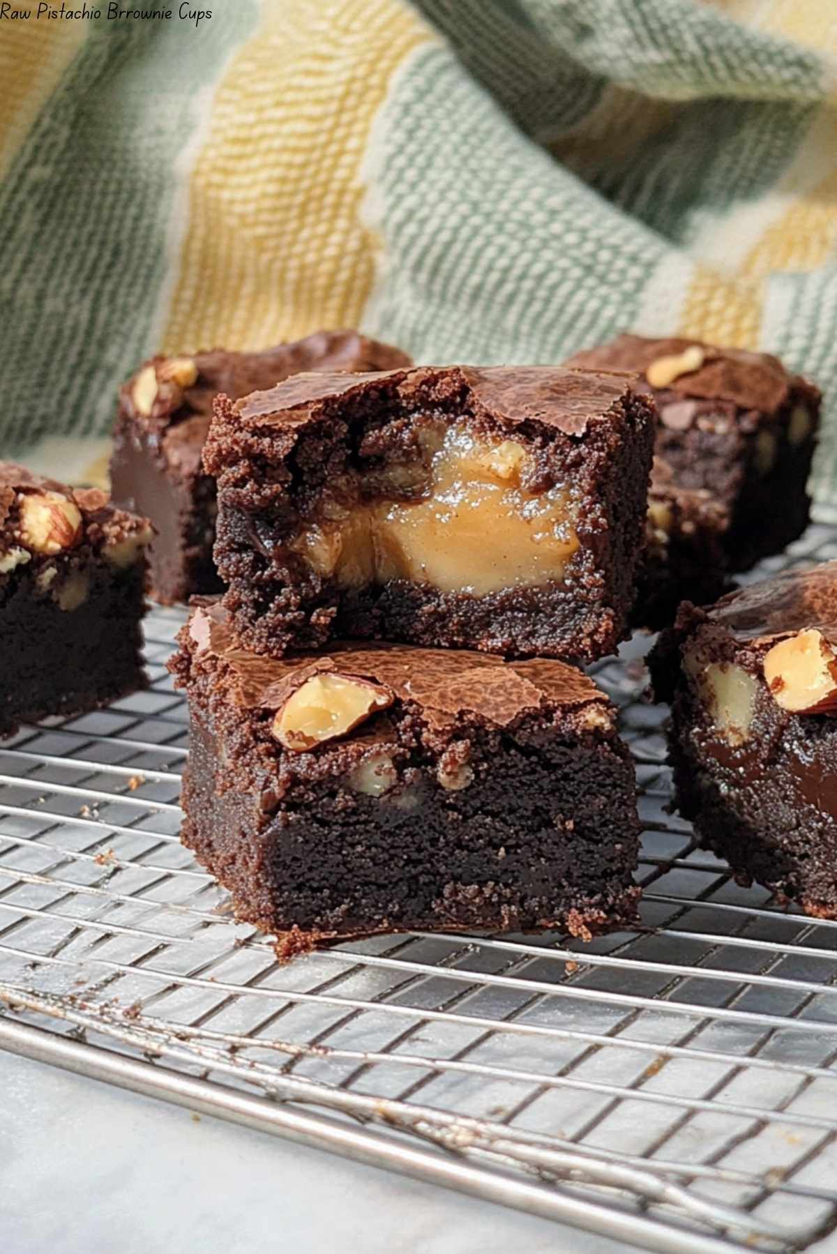 Raw Pistachio Brrownie Cups