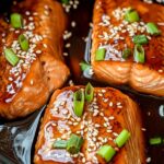 Slow Cooker Honey Garlic Glazed Salmon
