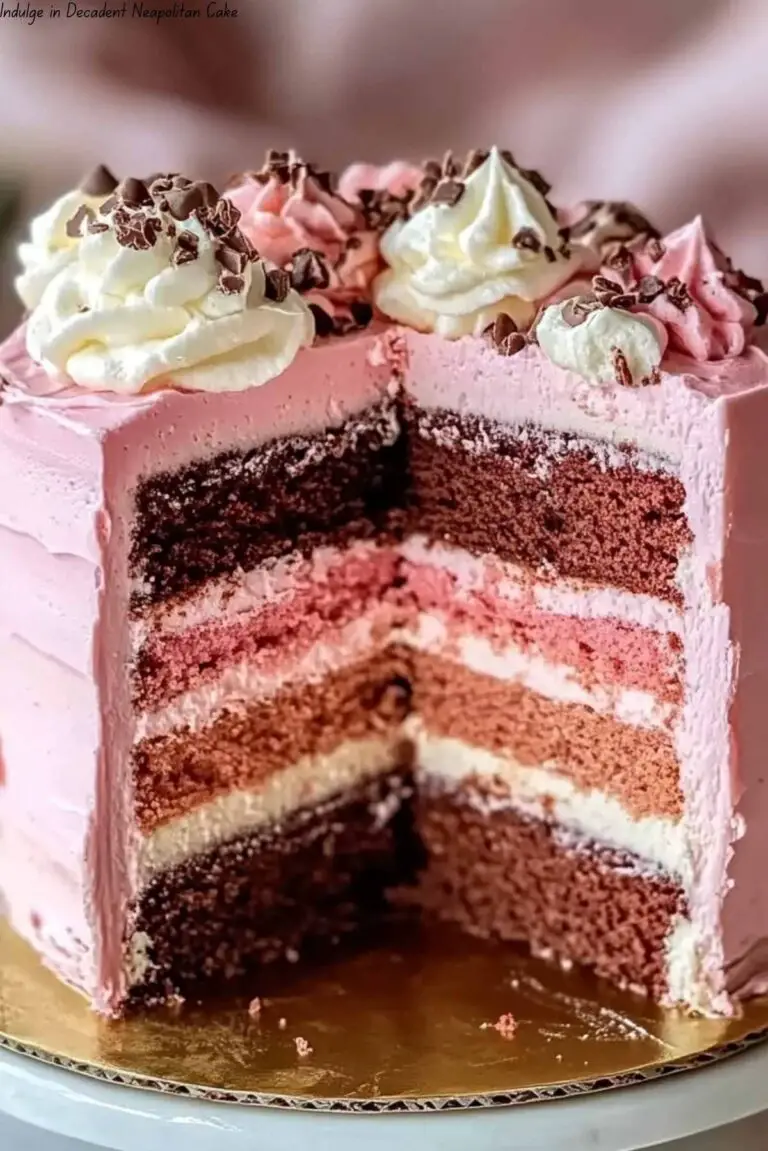 Indulge in Decadent Neapolitan Cake