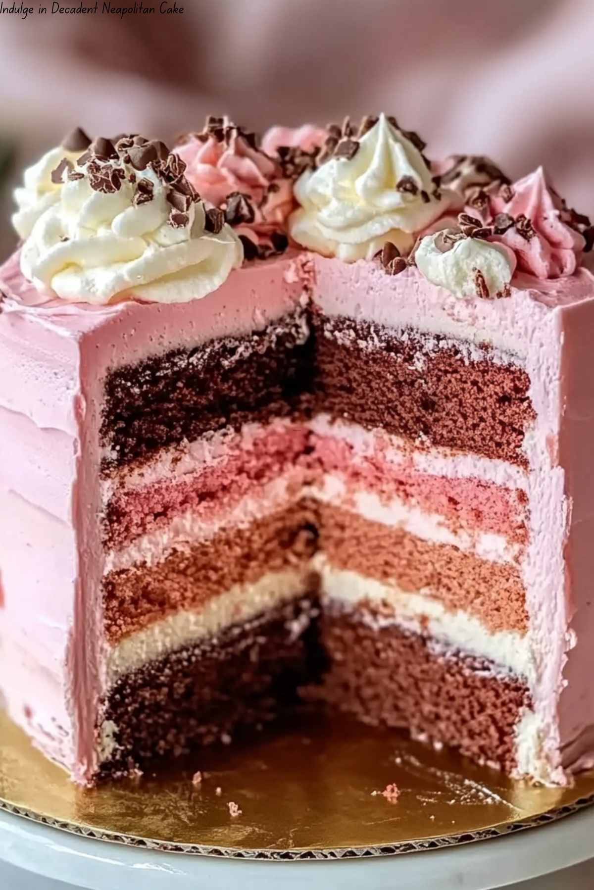 Indulge in Decadent Neapolitan Cake