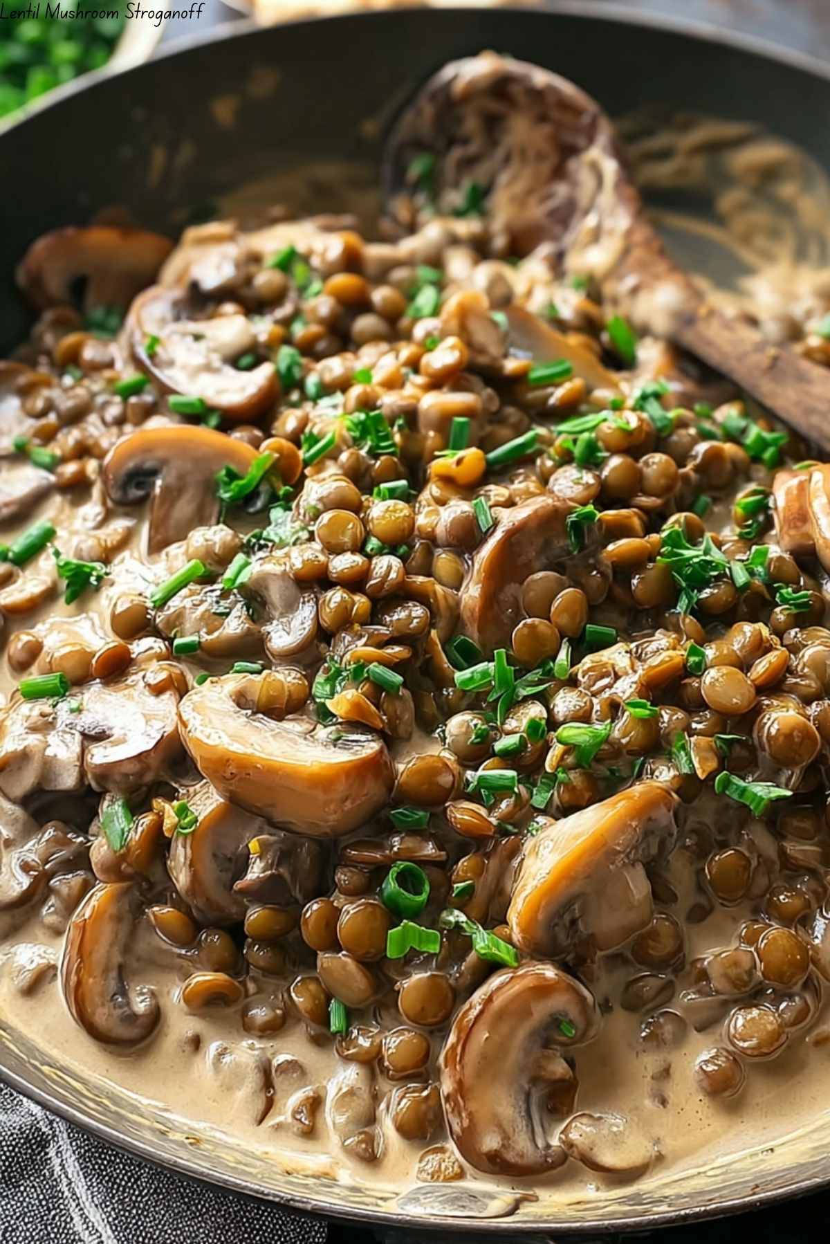 Lentil Mushroom Stroganoff