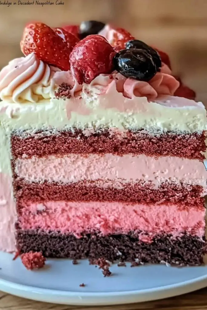 Indulge in Decadent Neapolitan Cake