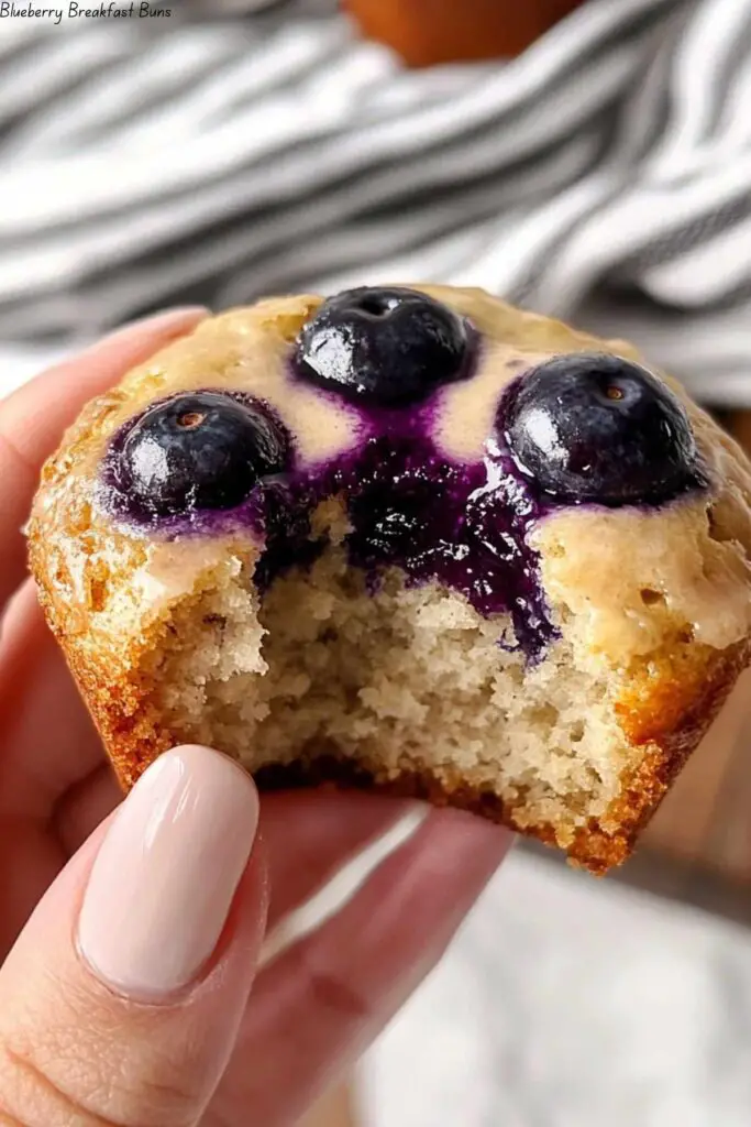 Blueberry Breakfast Buns 4 Blueberry Breakfast Buns